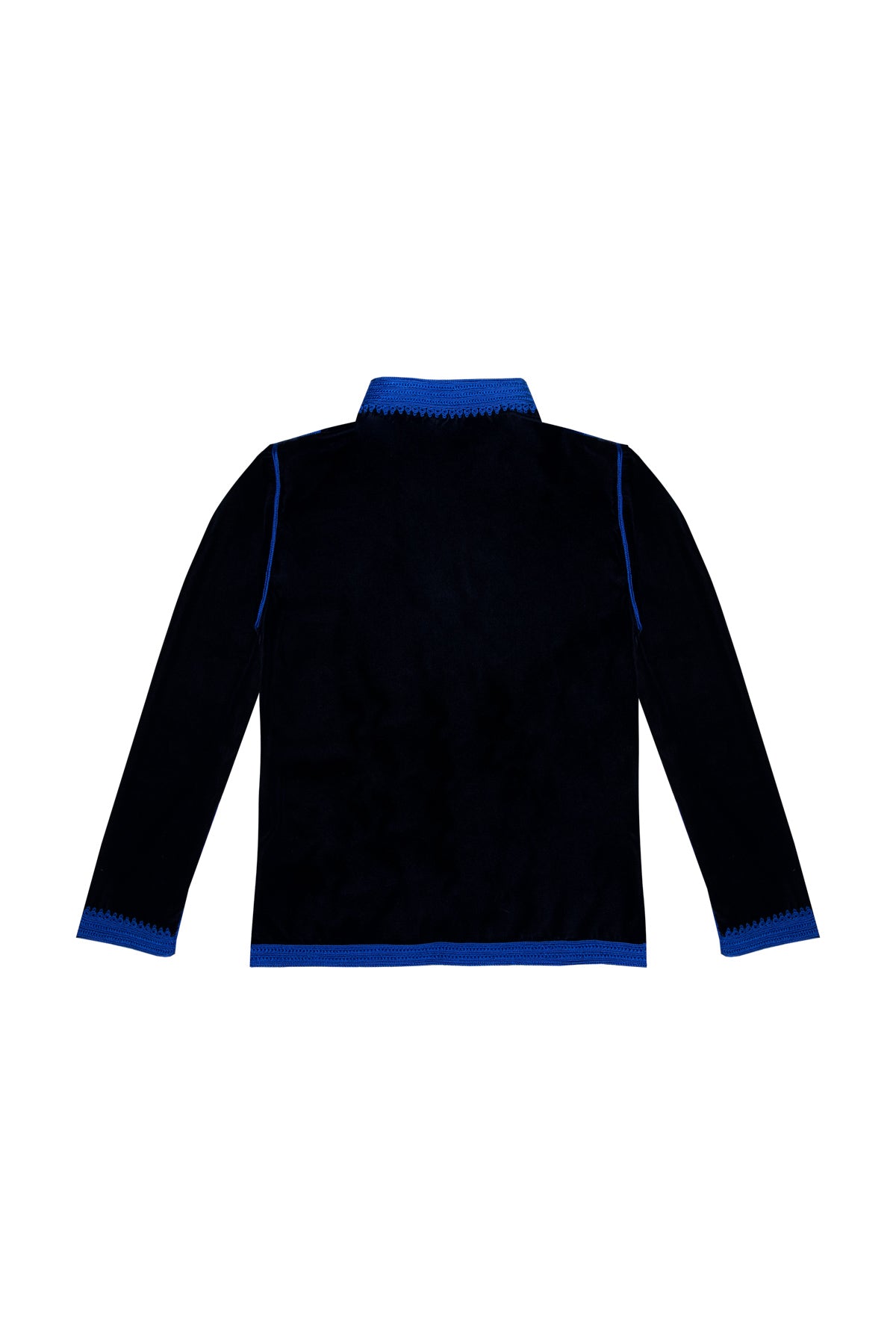 Children's Velvet Moroccan Jacket - Blue