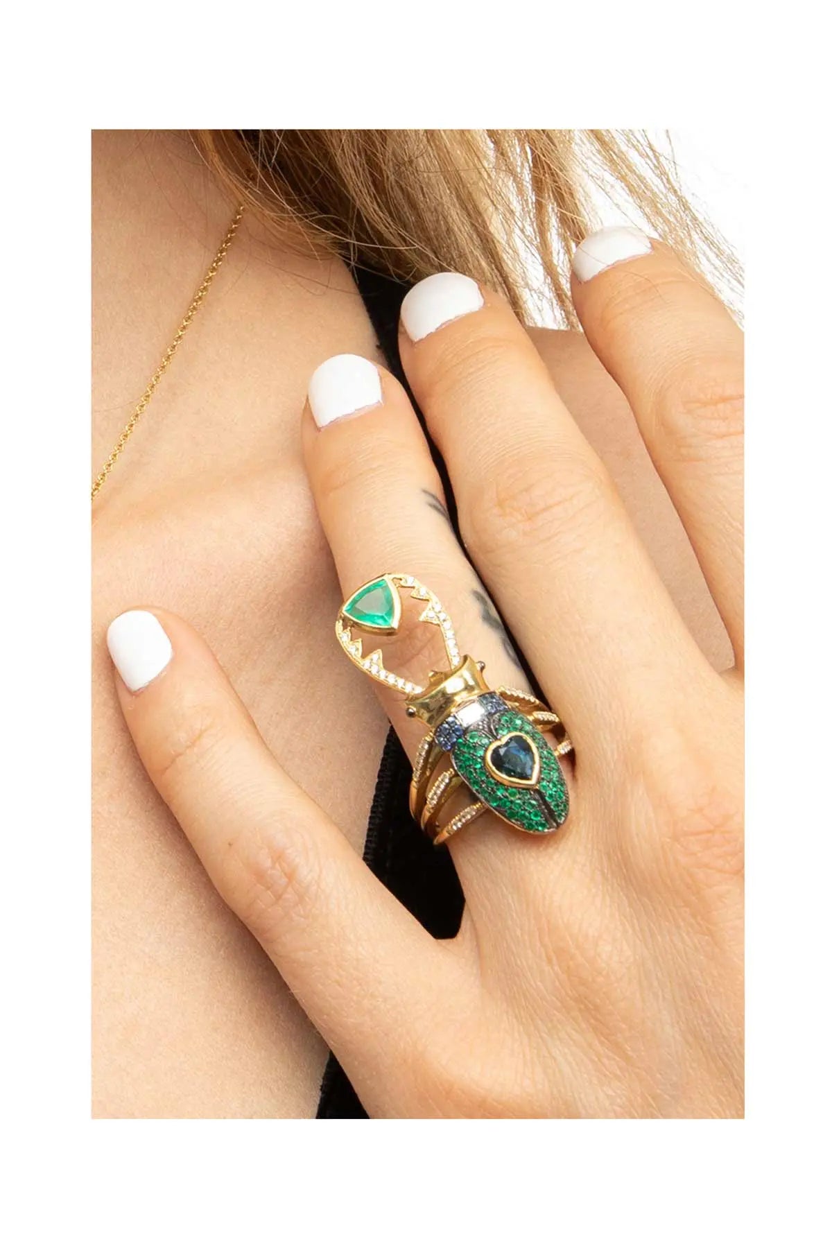 Scarab Large Beetle Ring Daniela Villegas