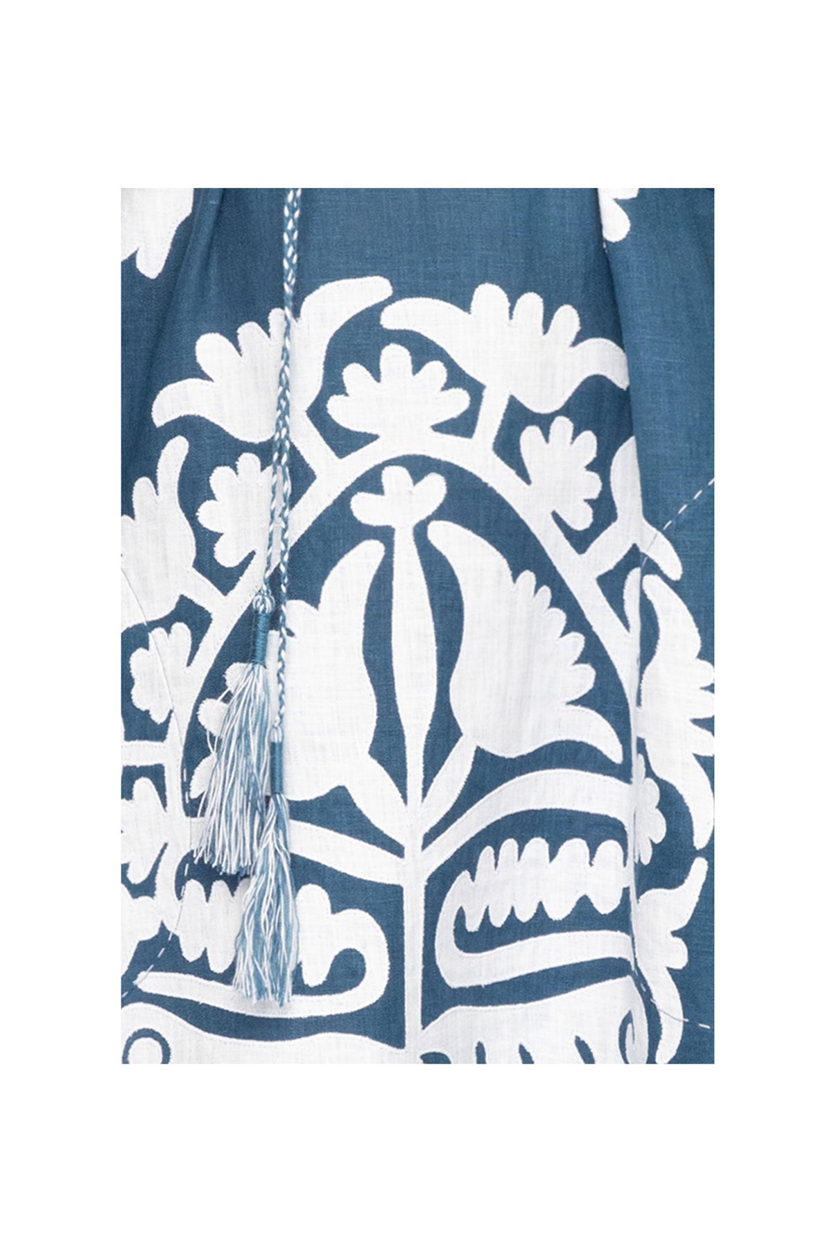 Shalimar Dress - Cobalt Blue & White