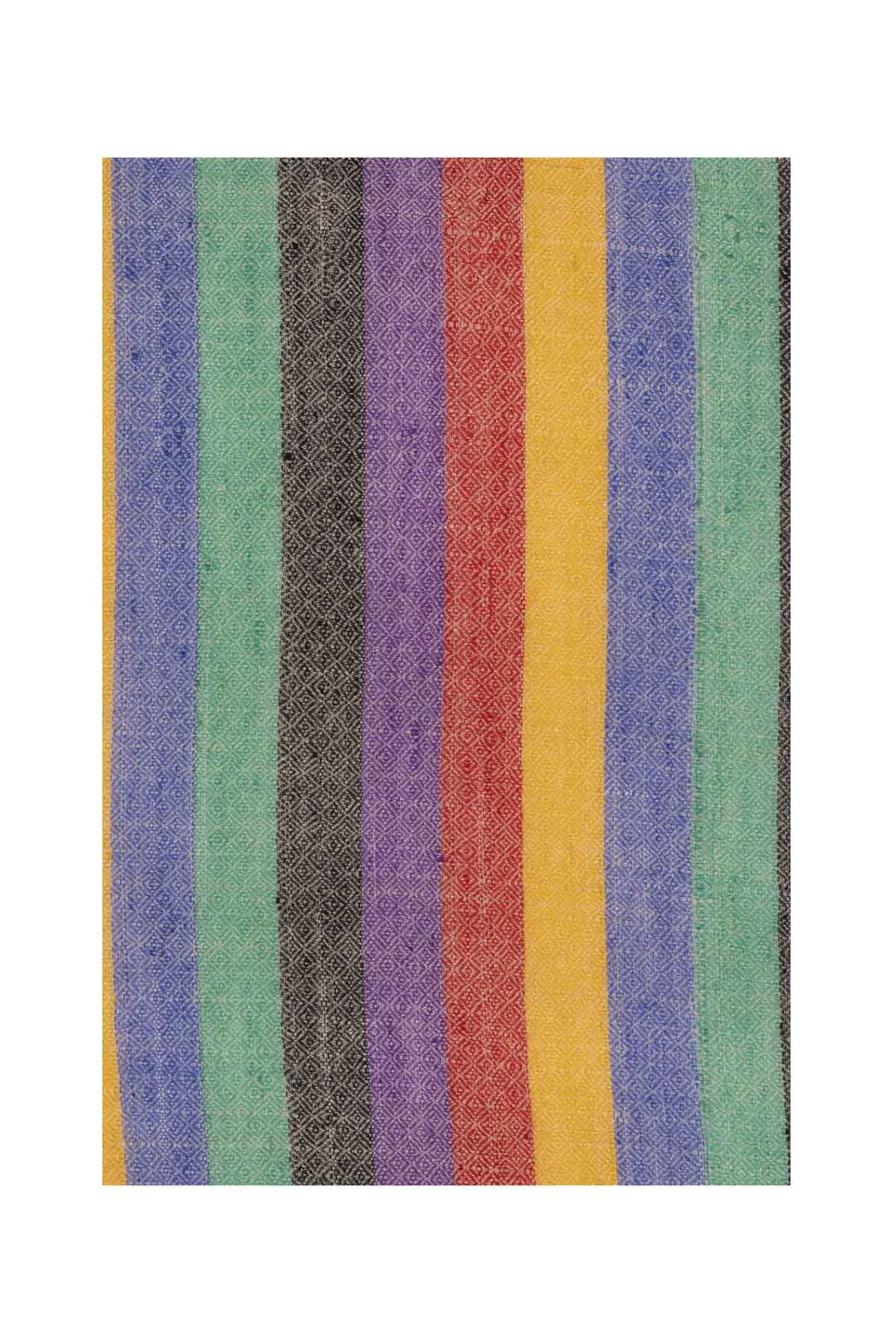 Multi Stripe Pashmina Shawl - Rainbow Debonnaire Store
