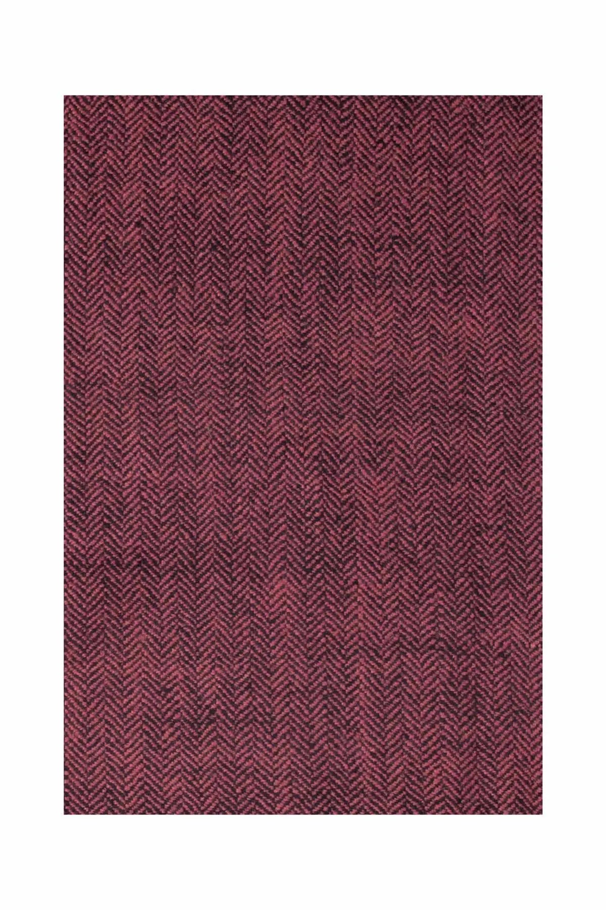 Herringbone Cashmere Blanket - Pink & Black Debonnaire