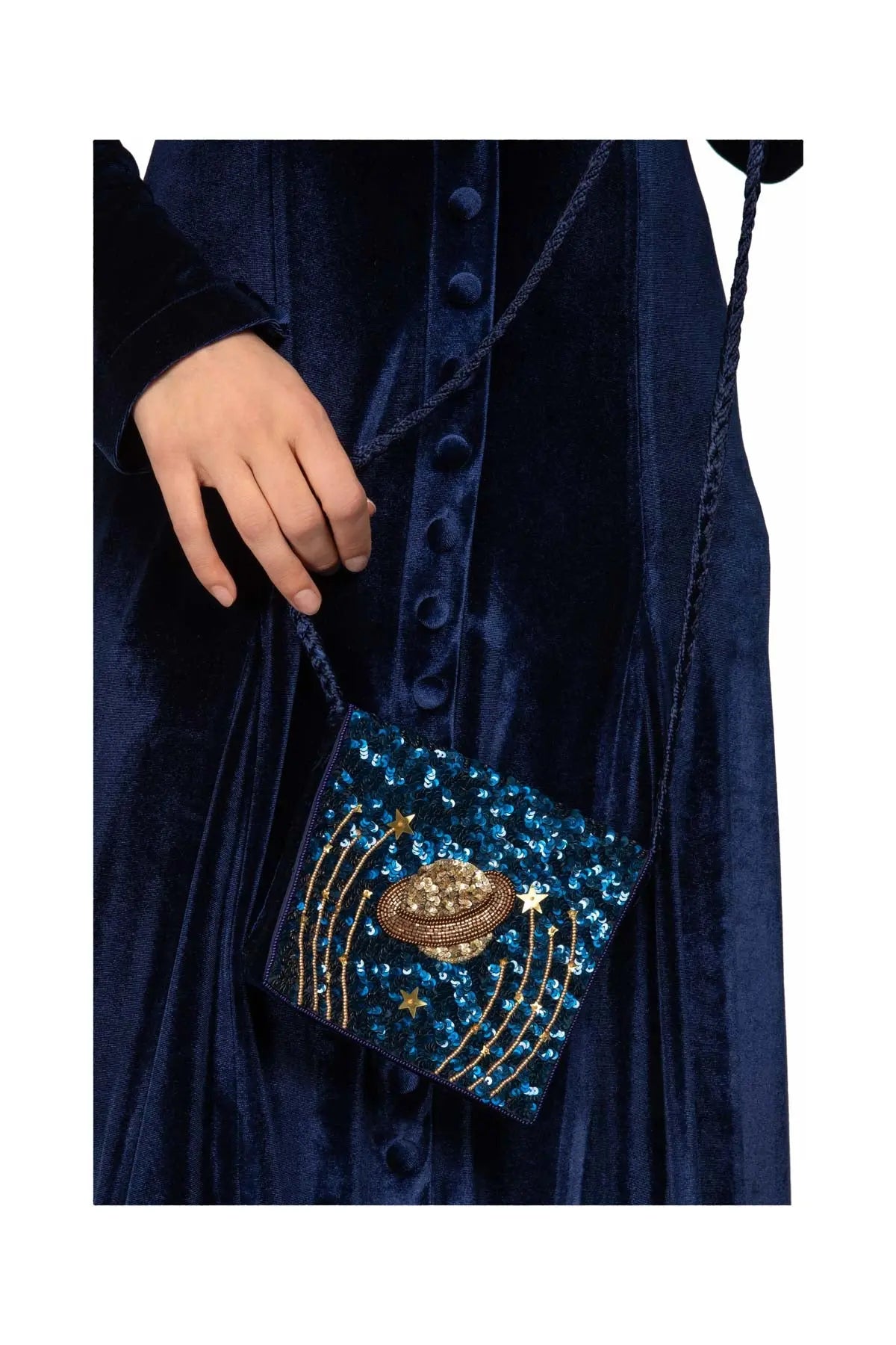 Velvet Planet Bag - Blue Olivia Dar