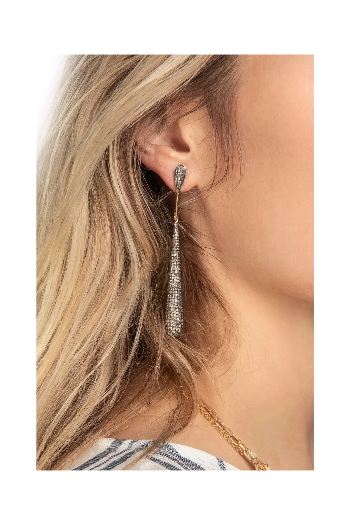 Diamond Tear Drop Earrings The Gem Palace