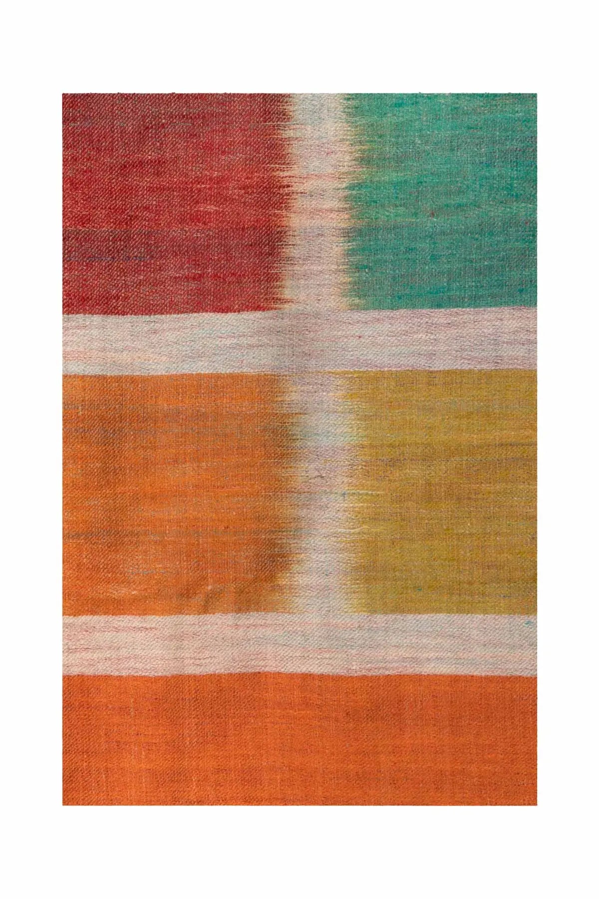 Reversible Shawl - Orange Block Andraab