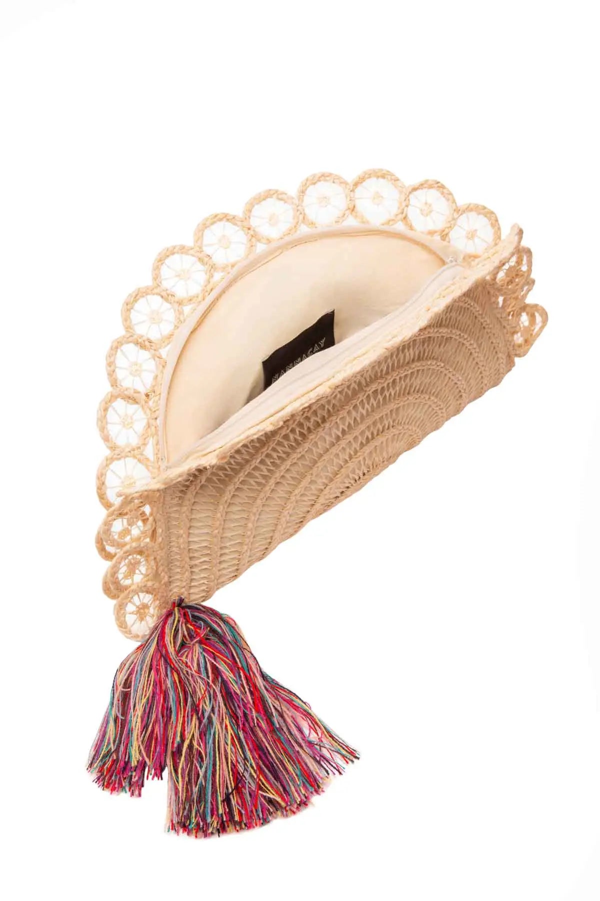 Lua Fan Clutch Bag - Cream Nannacay
