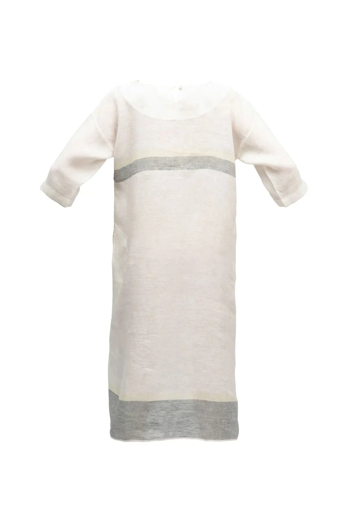 Thyme Linen Dress - White Eka