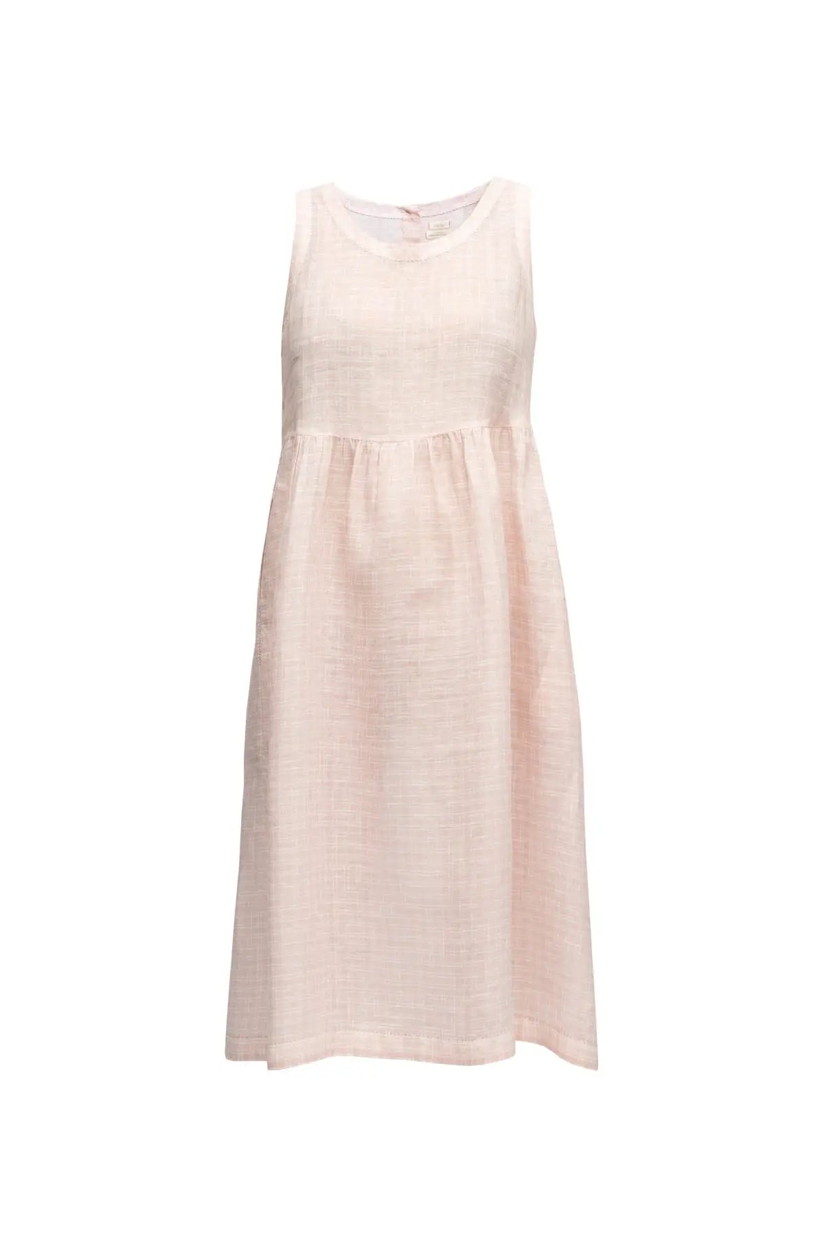 Florence Linen Dress - Pink Plaid Eka