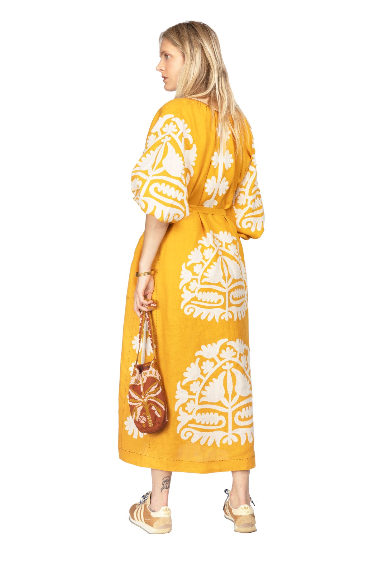 Shalimar Dress - Mango & Cream