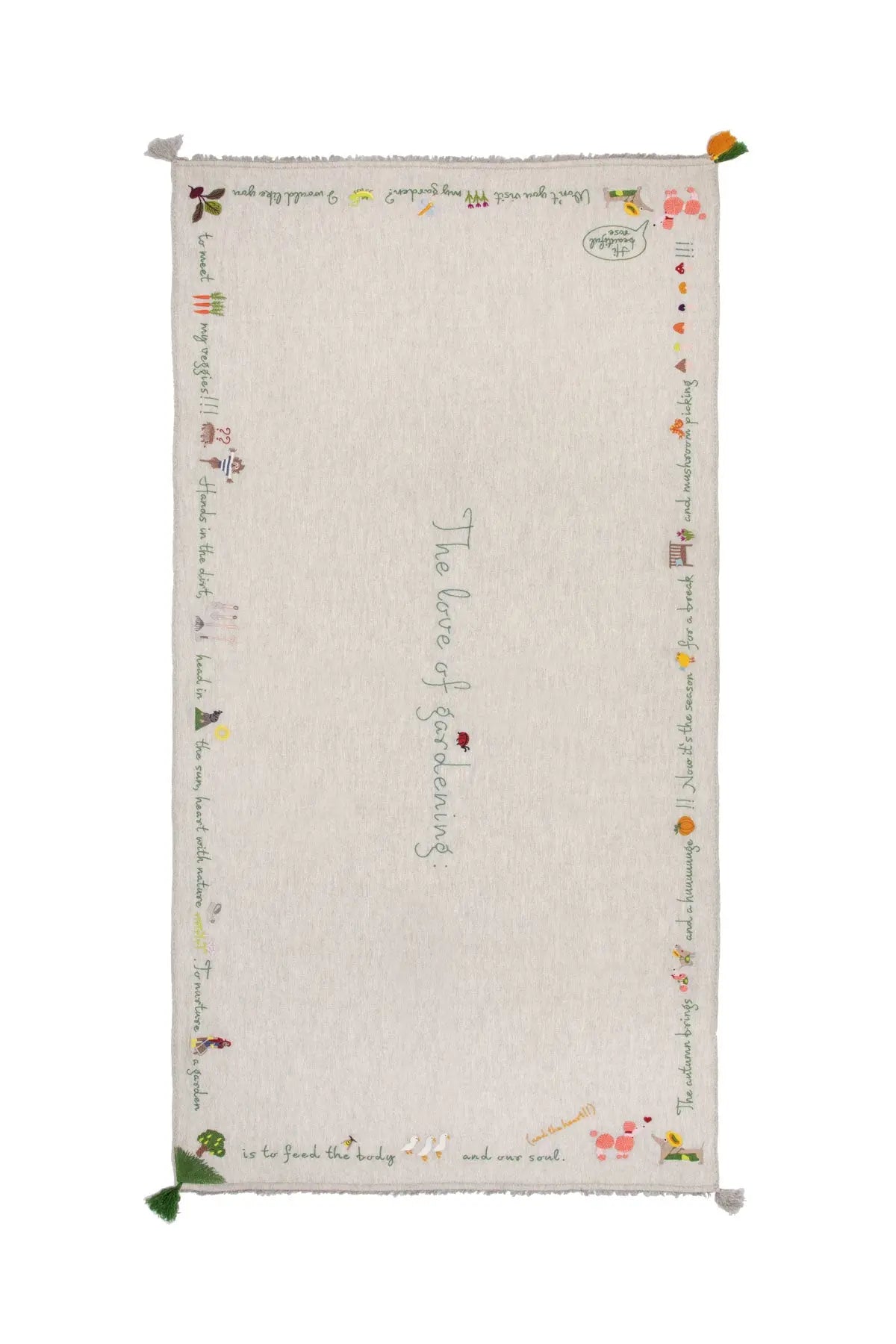 Gardening Shawl - Light Grey The Holy Goat