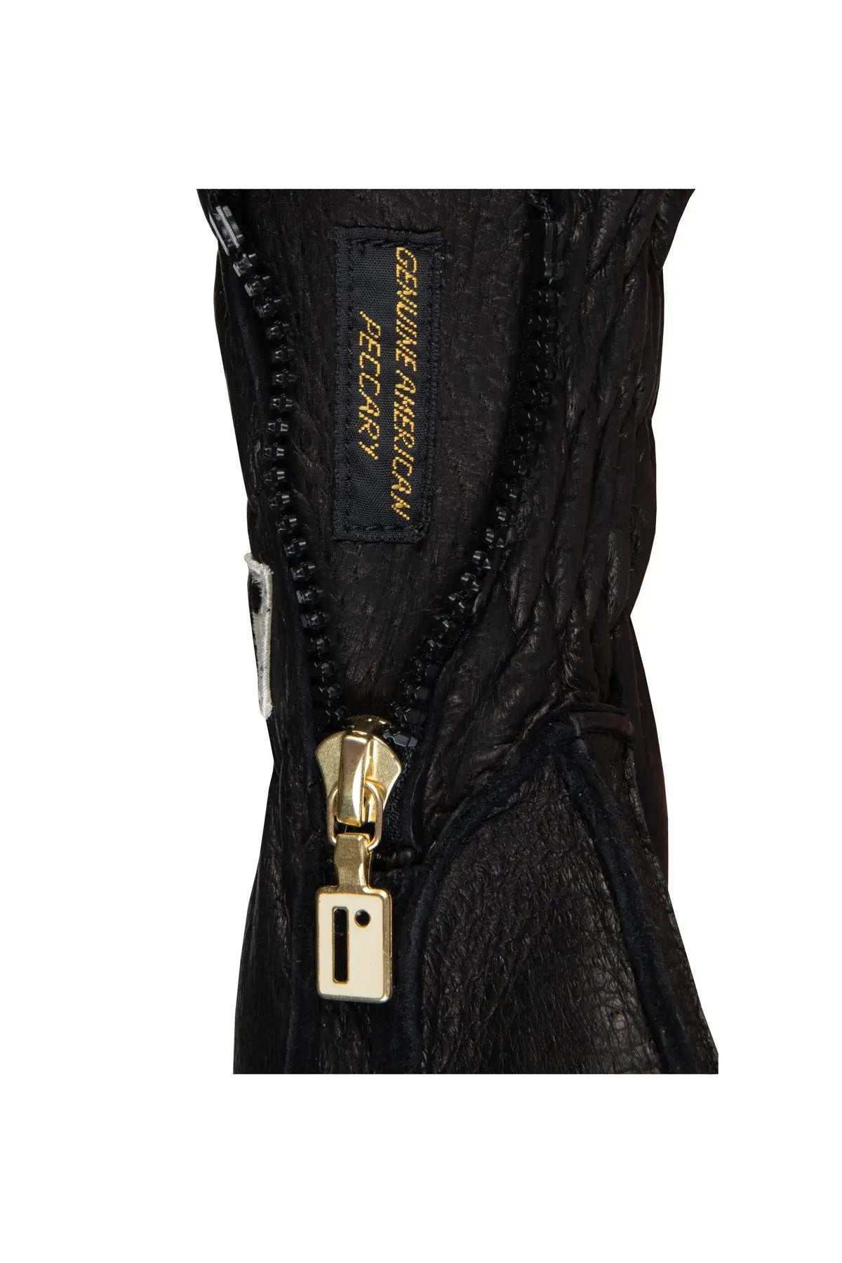 Men's Peccary Ski Gloves - Black Piero Restelli