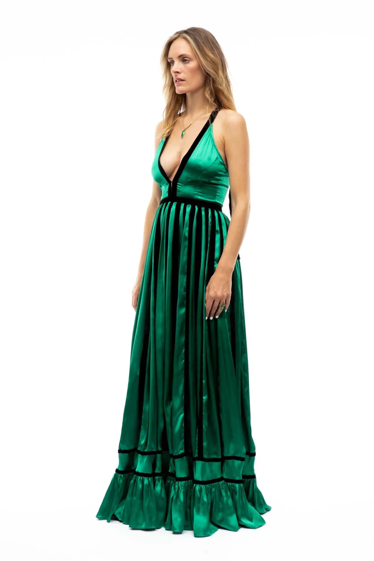 Electra Dress - Green Debonnaire