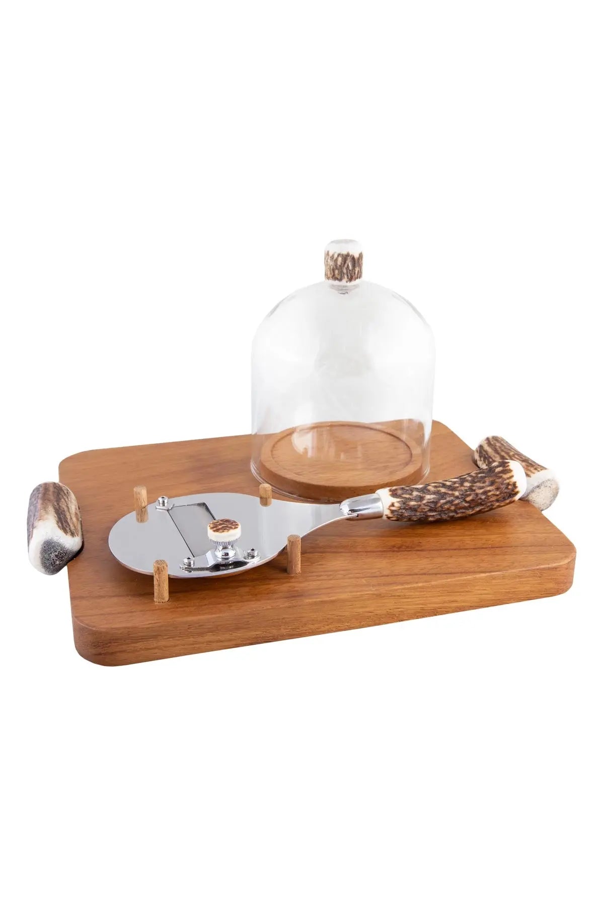 Truffle Set with Glass Dome Lorenzi