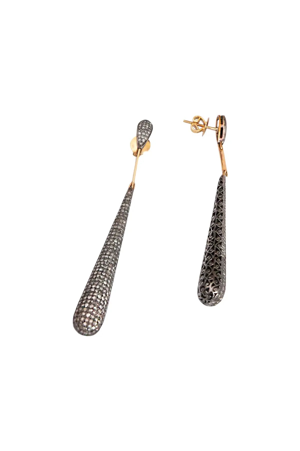 Diamond Tear Drop Earrings The Gem Palace