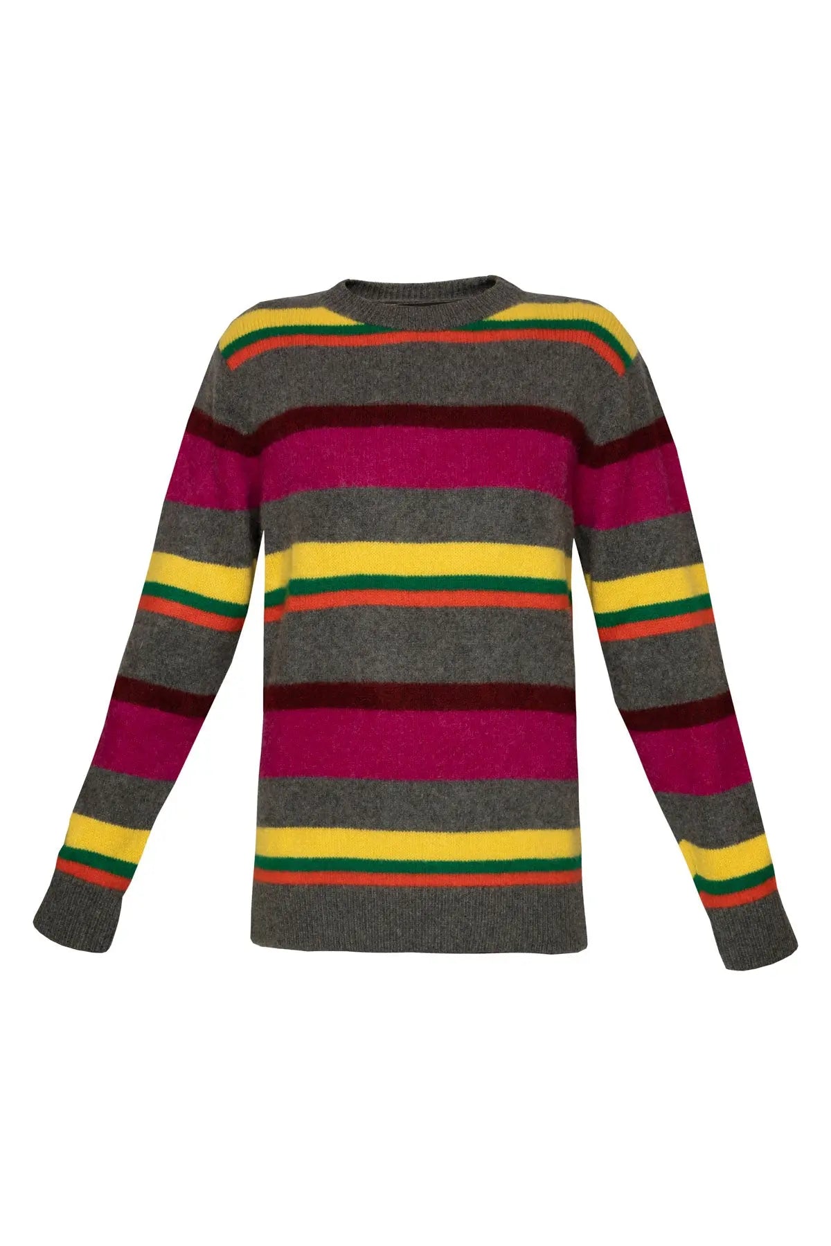 Boardwalk Stripe Crew Neck Jumper The Elder Statesman
