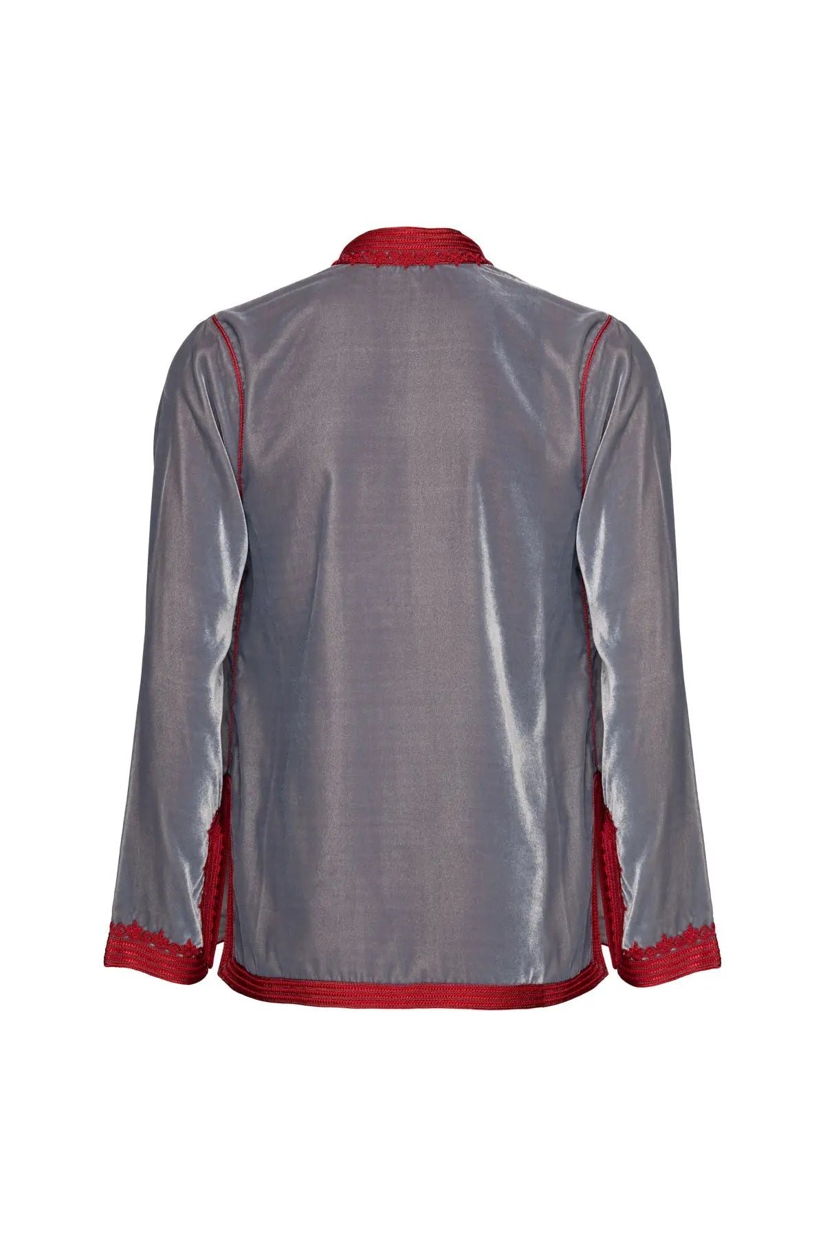 Women's Moroccan Velvet Jacket - Dove Grey Debonnaire