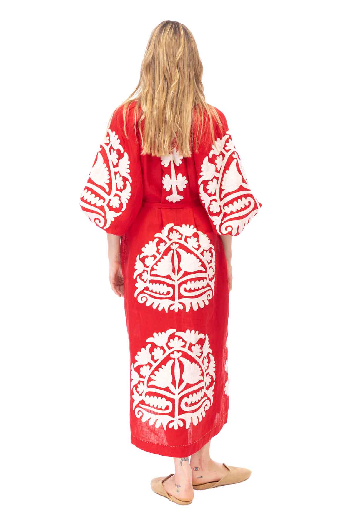 Shalimar Dress - Red & White