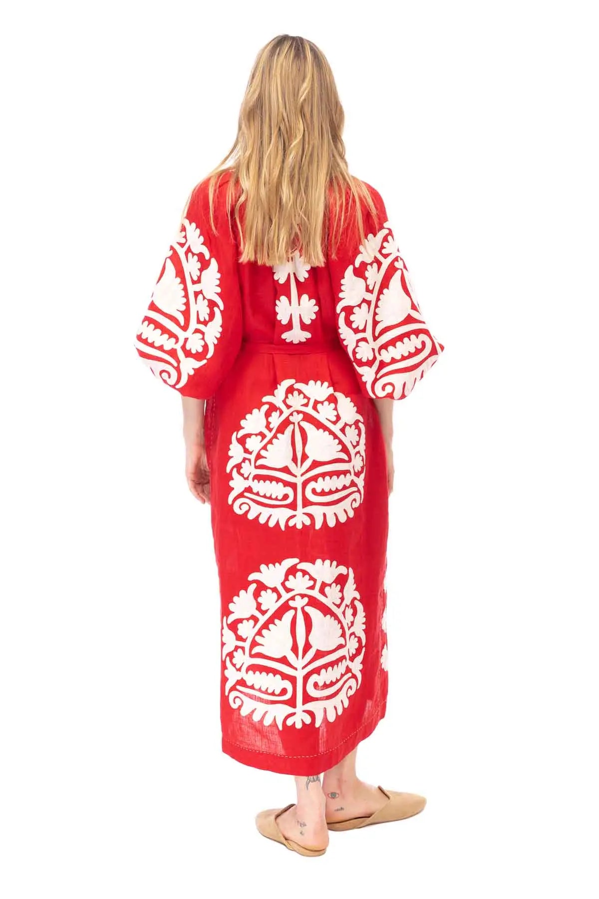 Shalimar Dress - Red & White Vita Kin