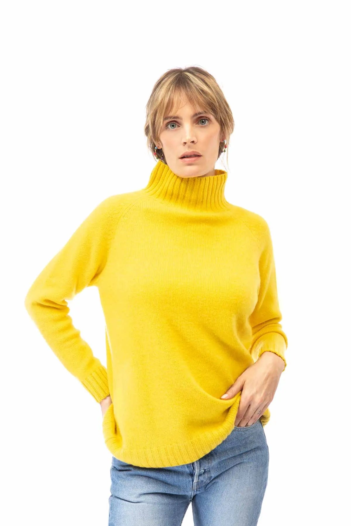 Highland Turtleneck - New Yellow The Elder Statesman