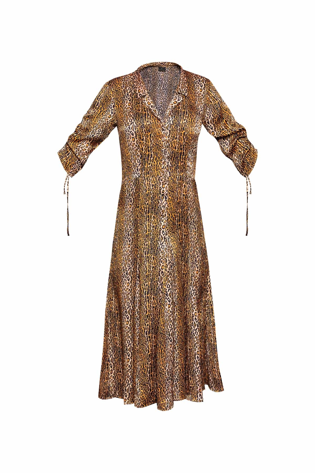 Silk Bugesha Dress - Leopard Print