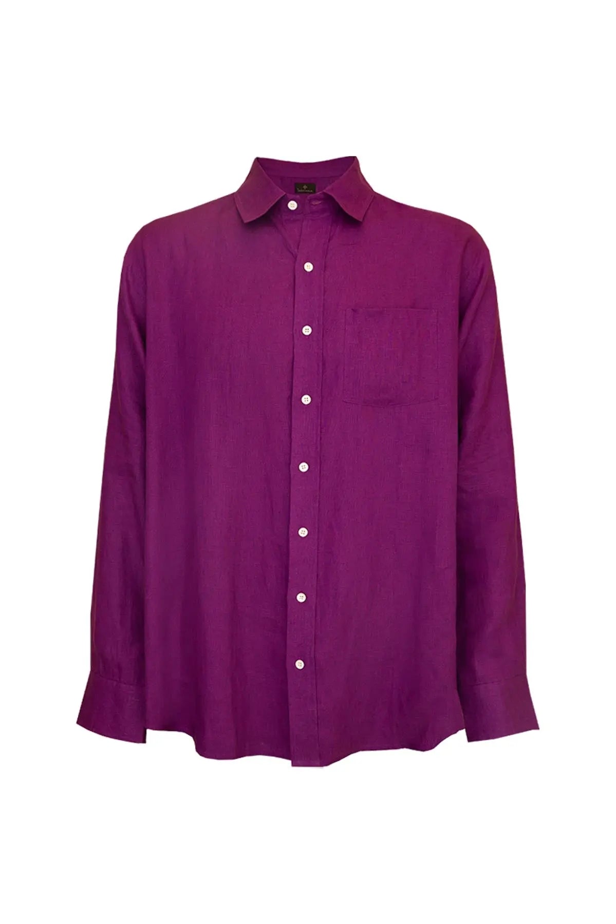 Classic Linen Shirt - Purple Debonnaire