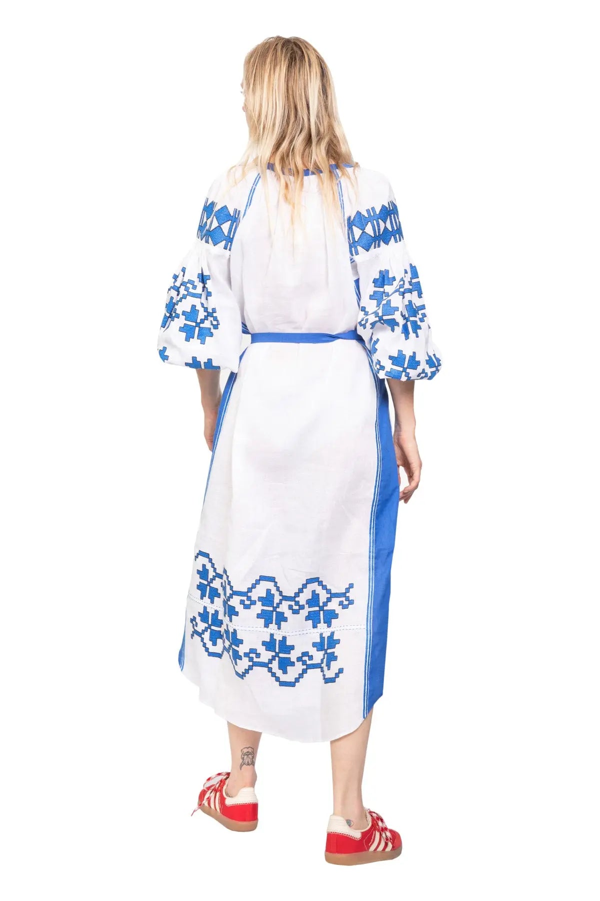 Tree Of Life Dress - Blue & White Vita Kin