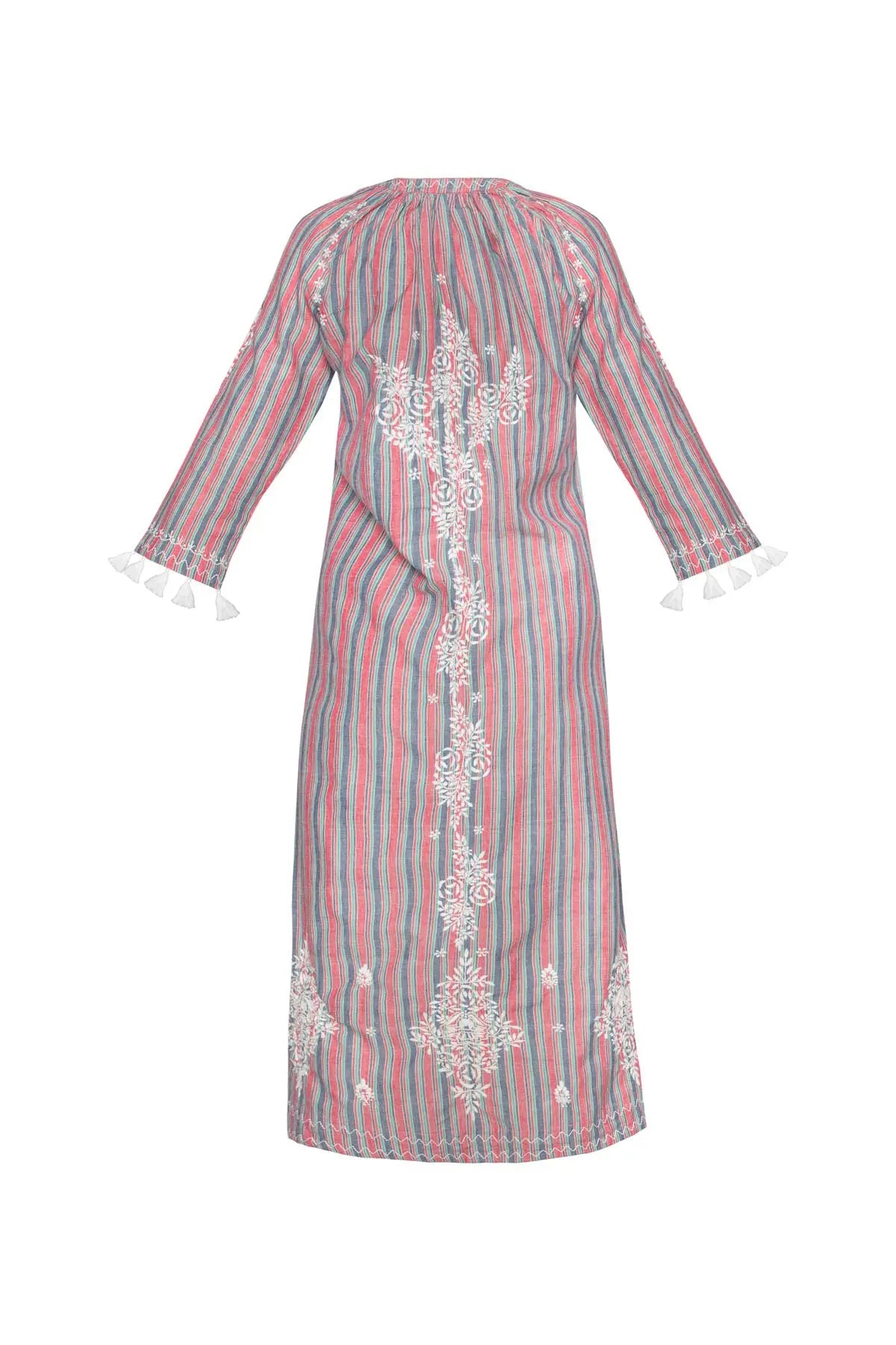 Berber Cotton Dress - Tunis Stripes Ahilaya