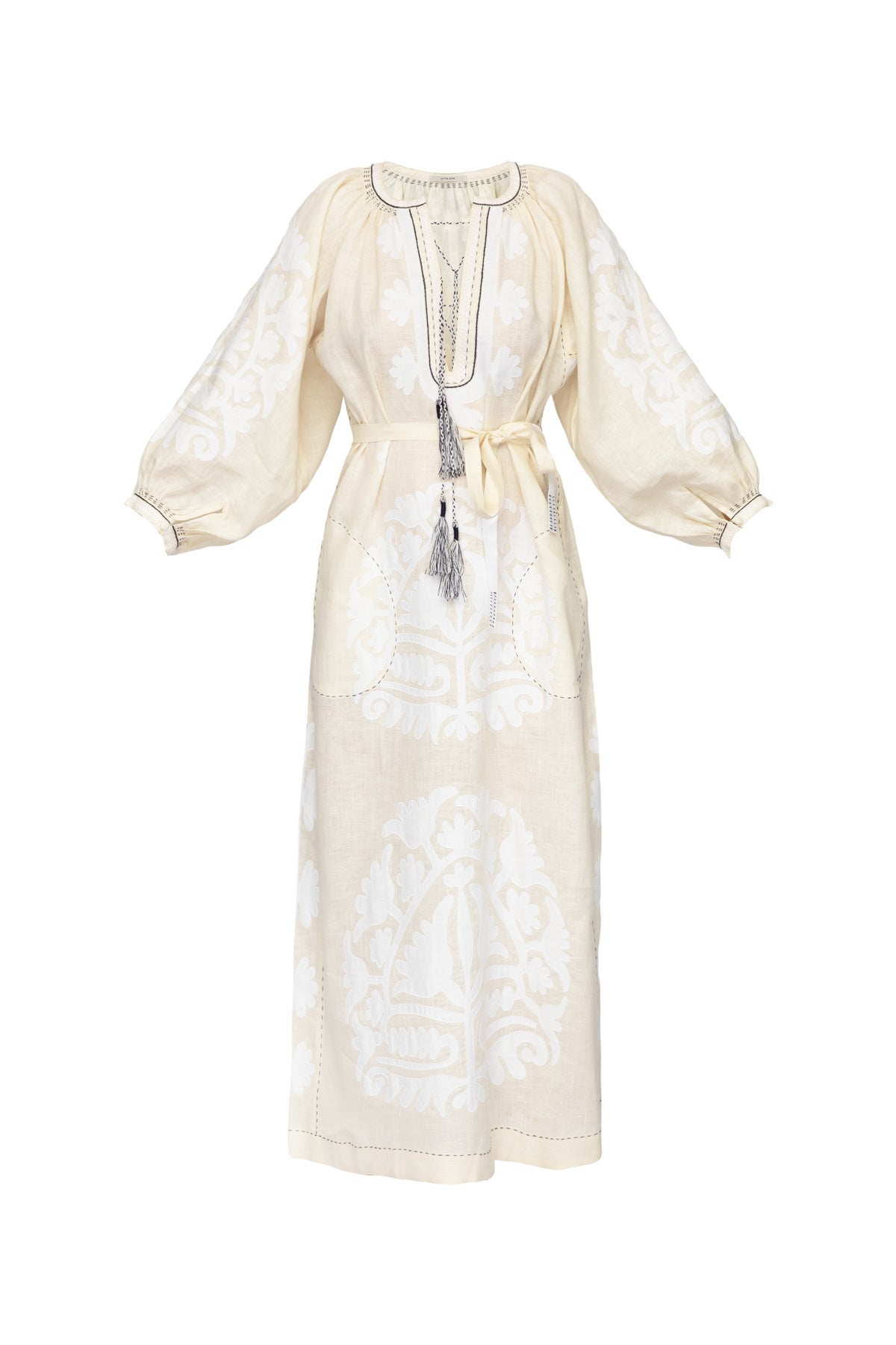 Shalimar Dress - Cream & White