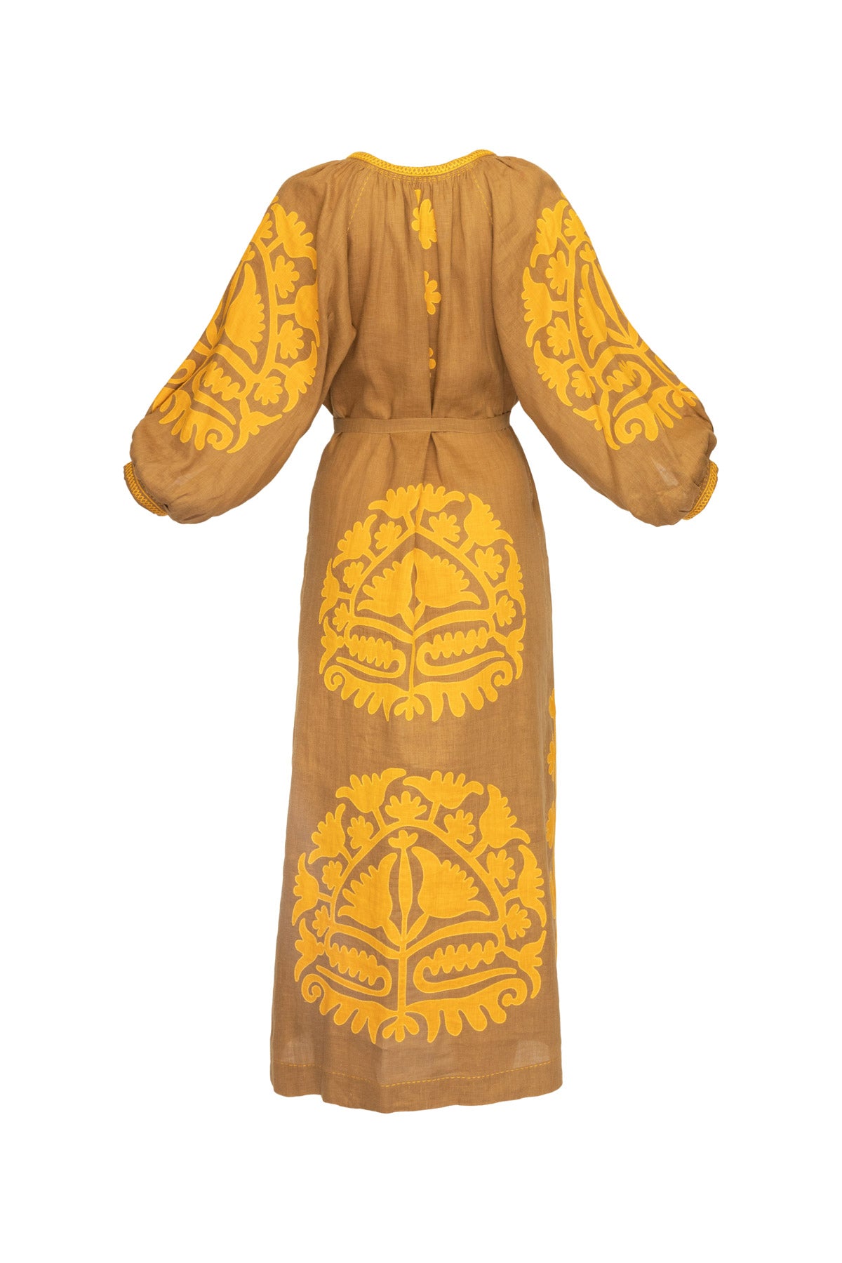 Shalimar Dress - Khaki & Mango