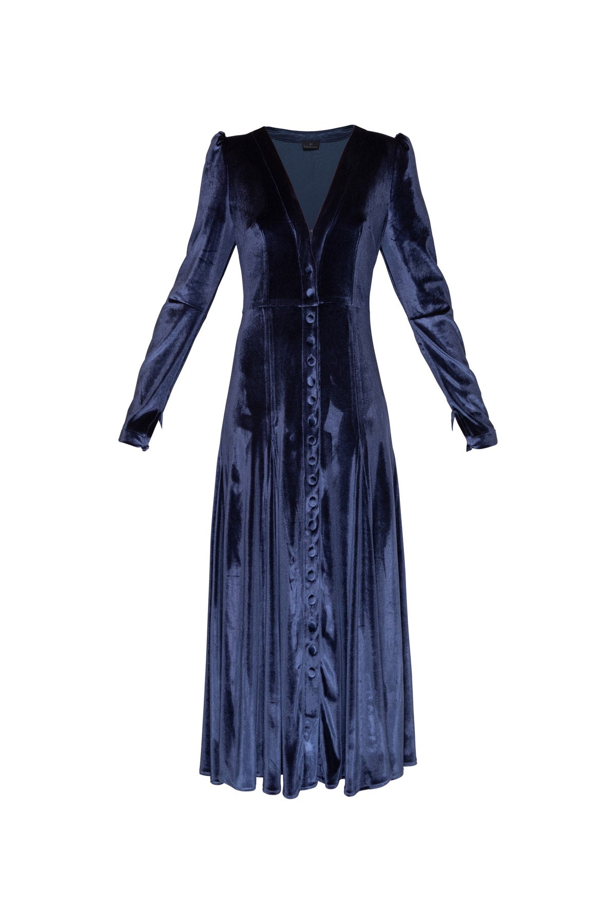 Jemima Velvet Dress - Navy