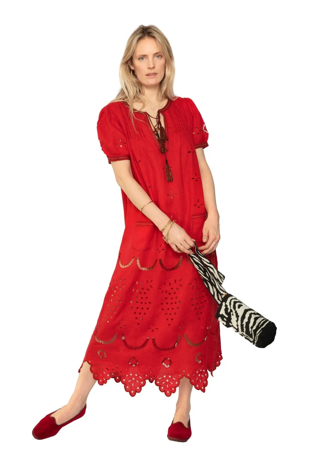 Veronica Dress - Red Vita Kin