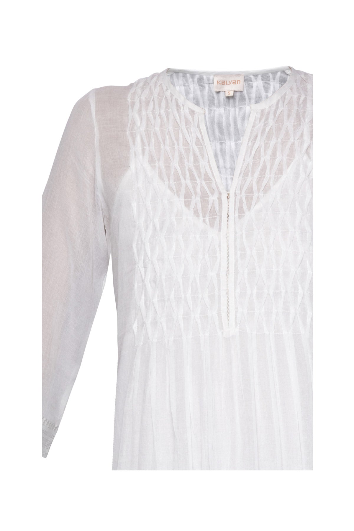 Datex Cotton Dress - White