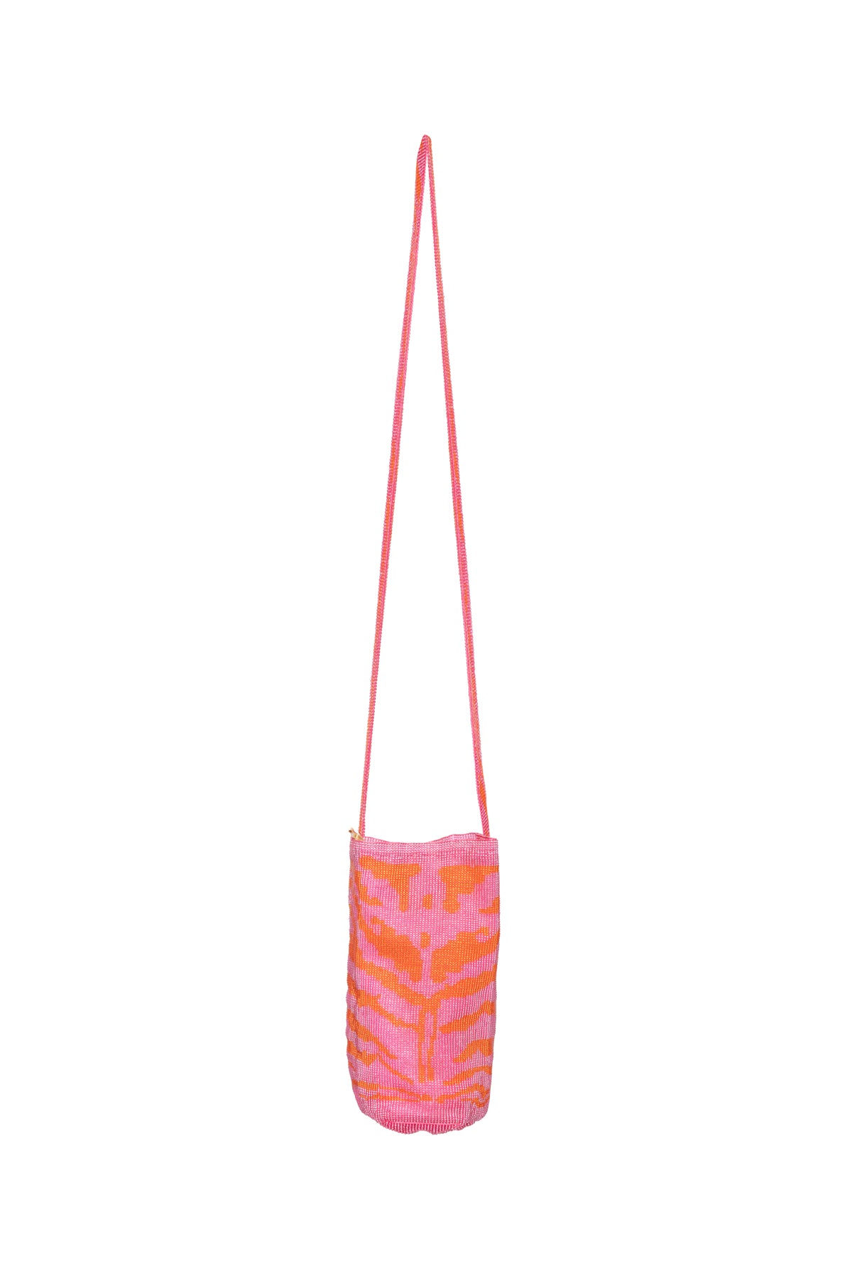 Beaded Bag - Pink & Red Tiger