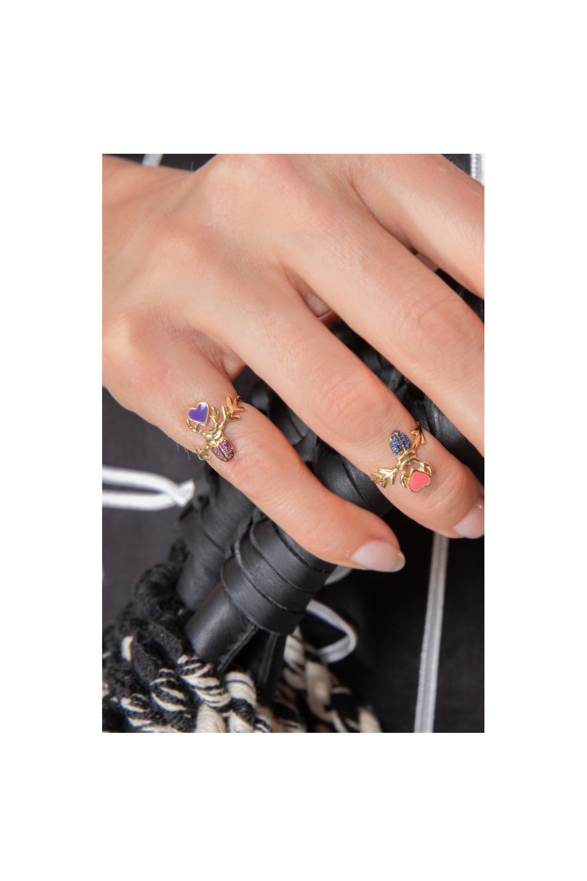 Love Arrow Bug Ring - Purple