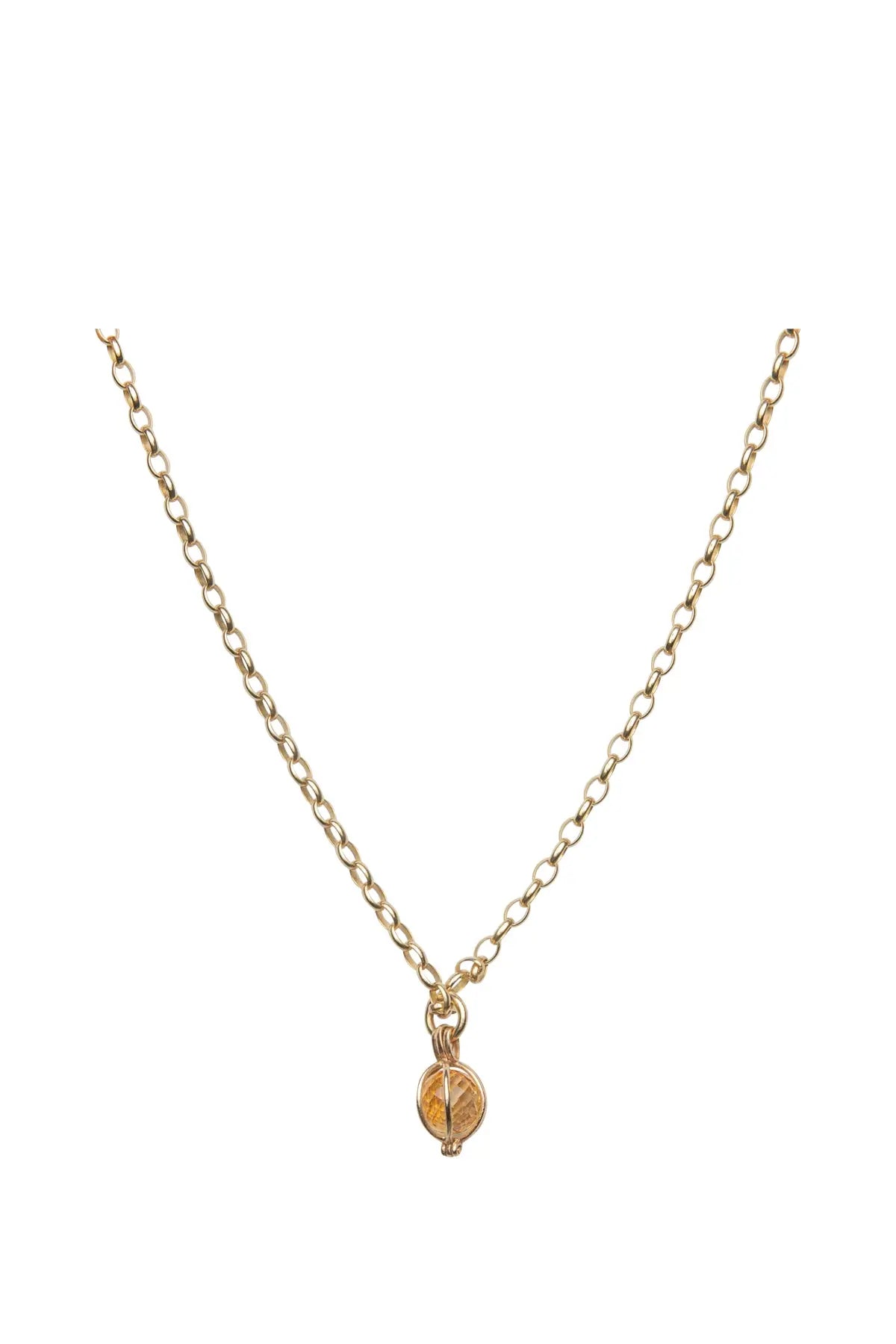 Gemstone Cage Necklace Tara Turner