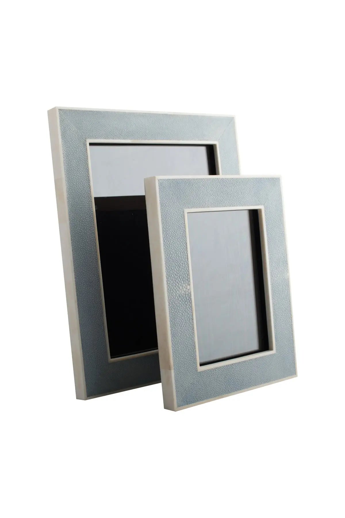 Hepburn Shagreen Frame - China Blue/Medium Objet Luxe