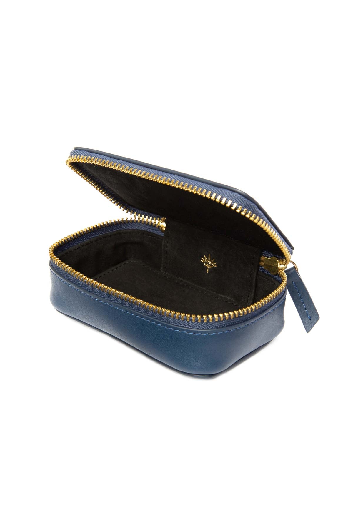 Leather Jewellery Case - Navy