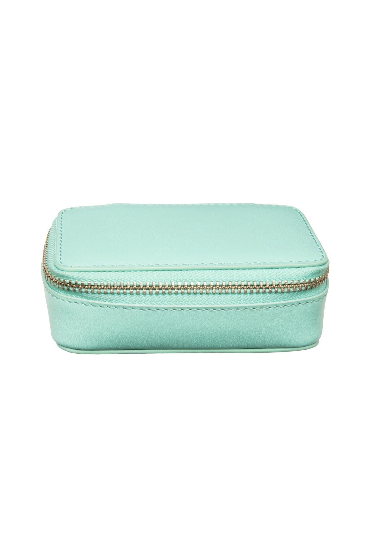 Leather Jewellery Case - Tiffany Blue