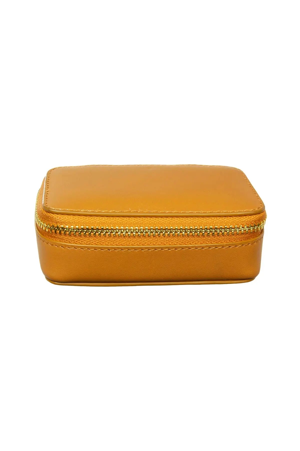 Leather Jewellery Case - Yellow Debonnaire Store