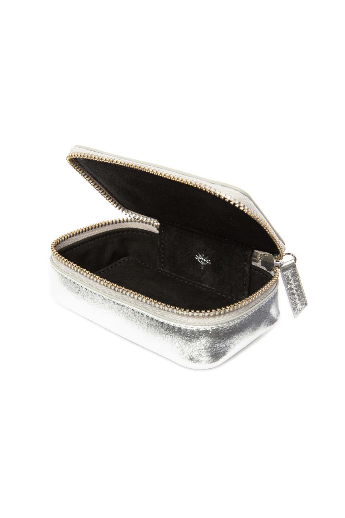 Leather Jewellery Case - Silver