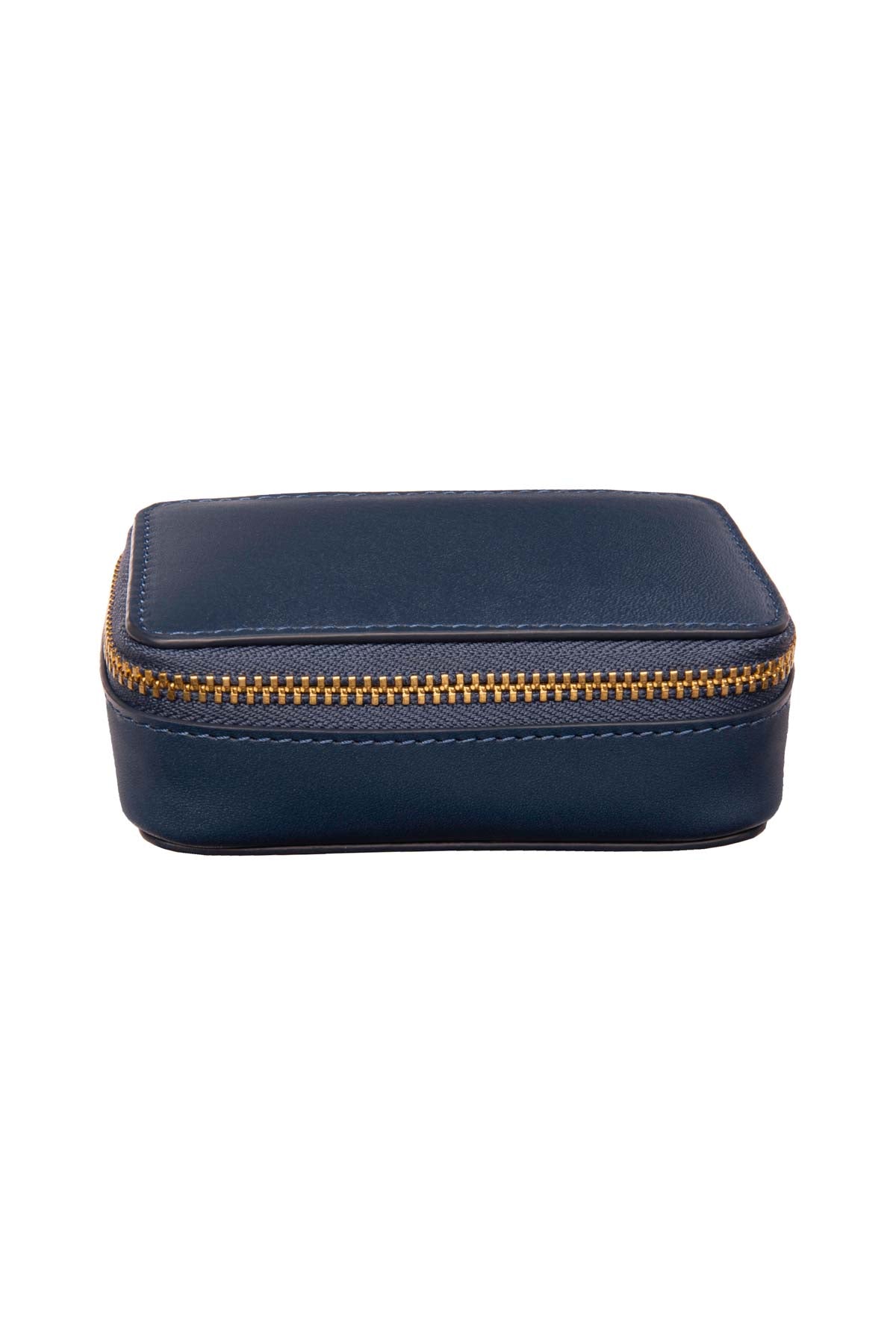 Leather Jewellery Case - Navy