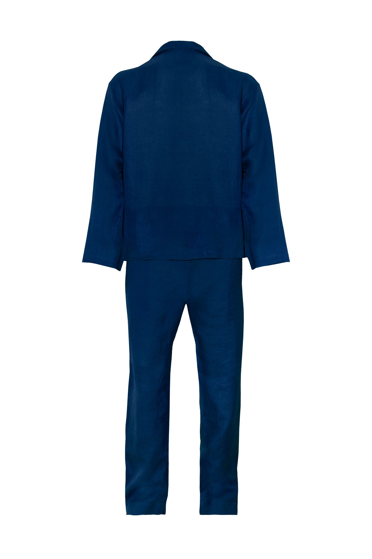 Men's Linen Pyjamas - Indigo