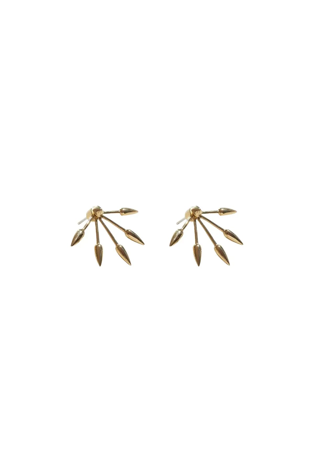 Five Spike Earrings - Gold Pamela Love