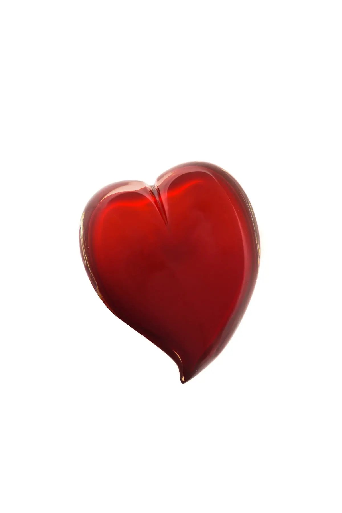 Red Glass Heart Giberto