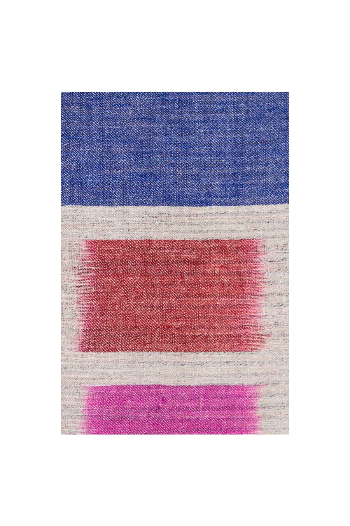 Reversible Shawl - Blue Block