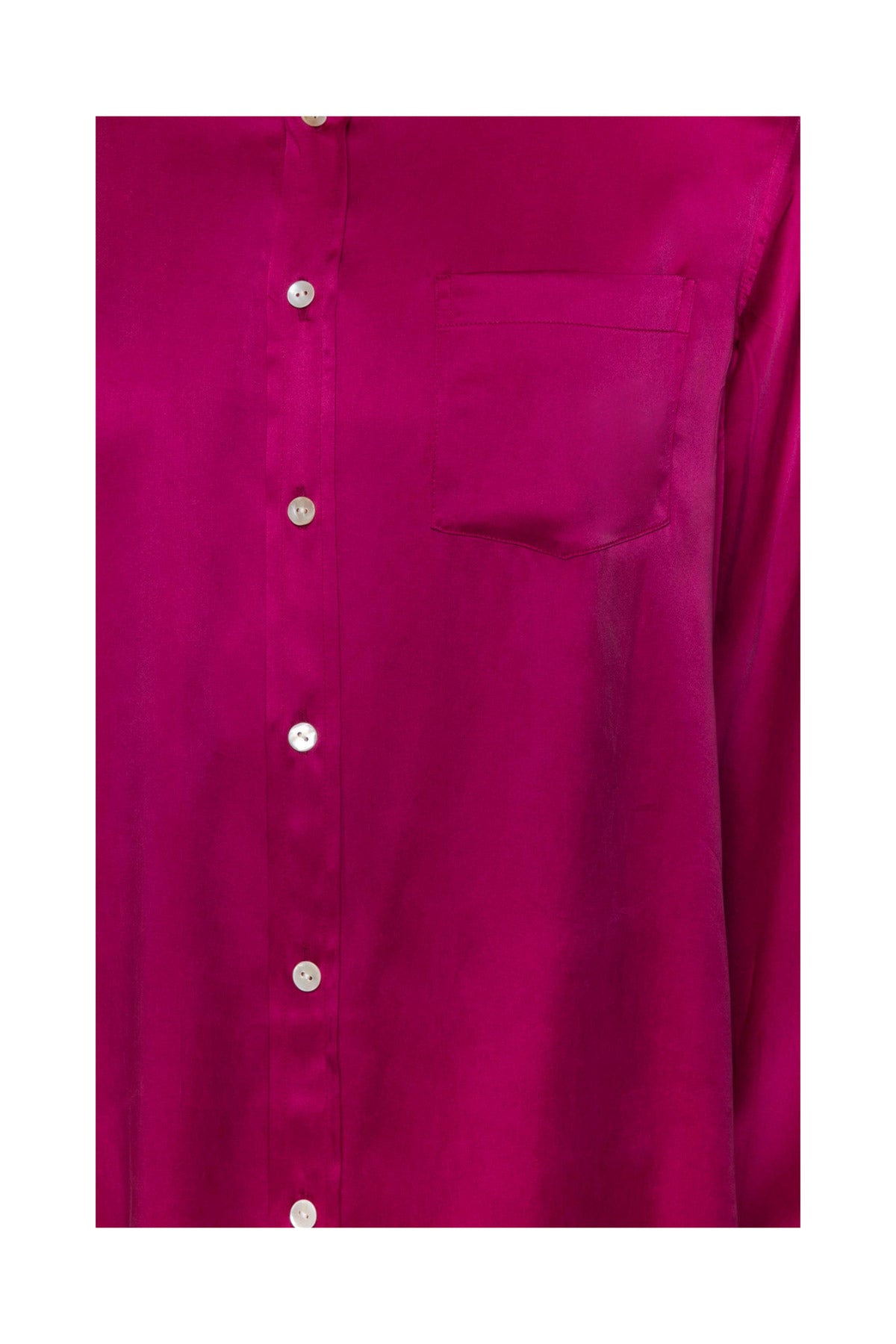 Men's Silk Shirt - Cardinal Pink