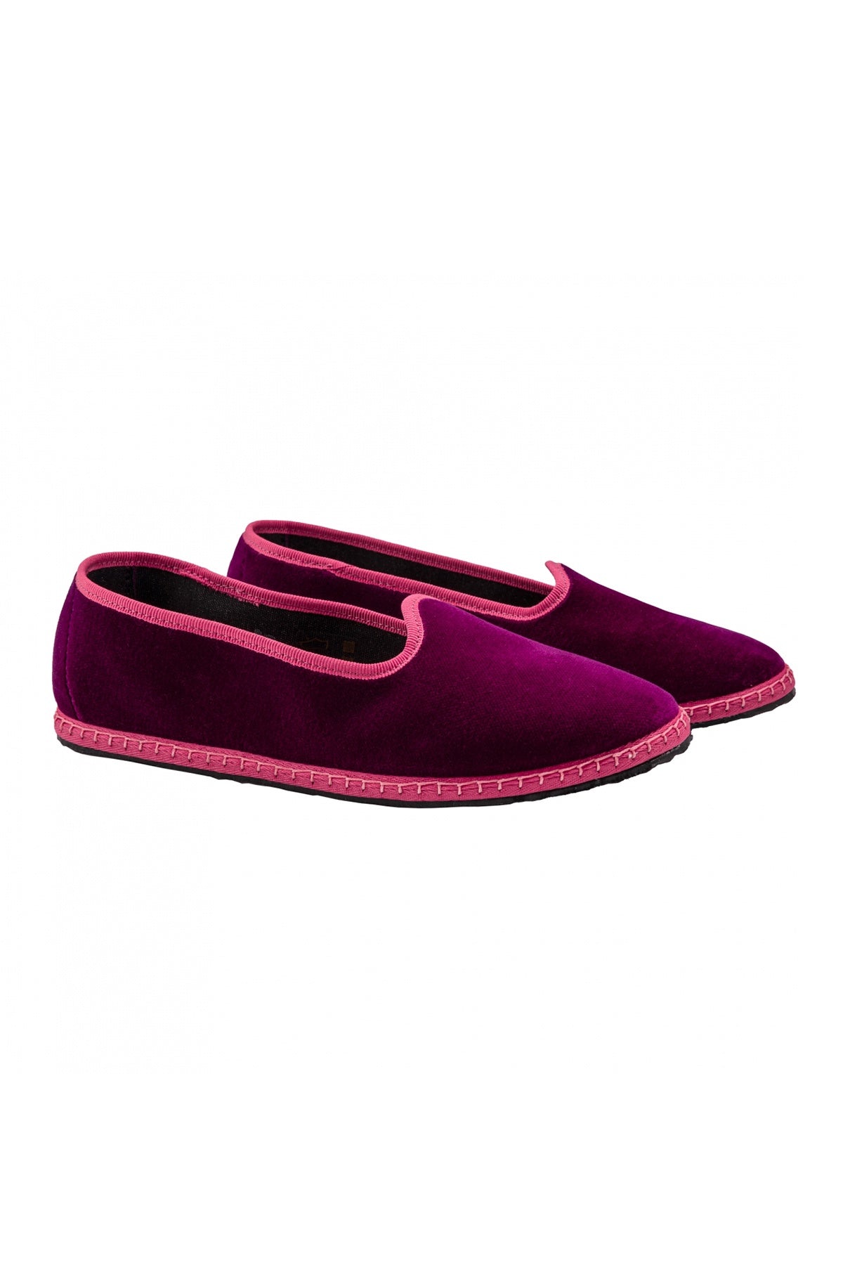 Venetian Velvet Slippers - Ciclamino