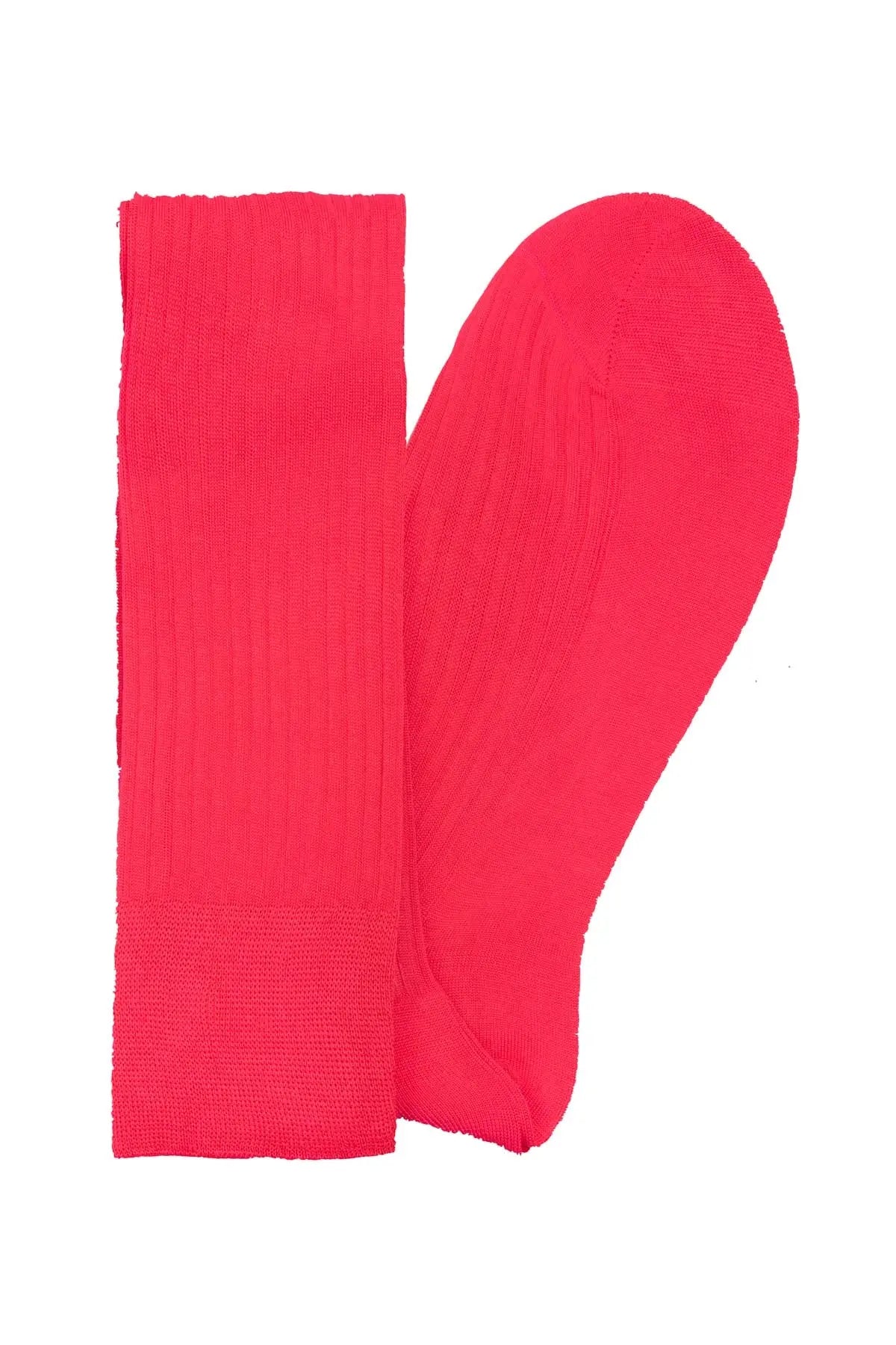 Long Men's Cotton Socks - Pink Debonnaire