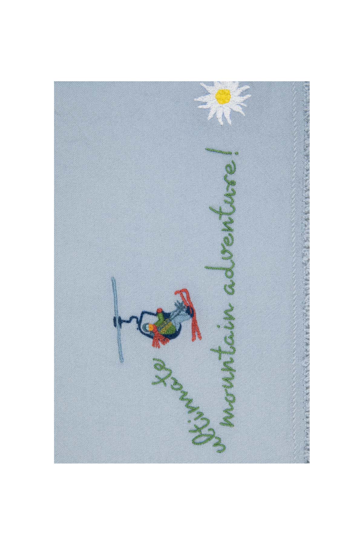 Alpine Holiday Shawl - Pearl Blue