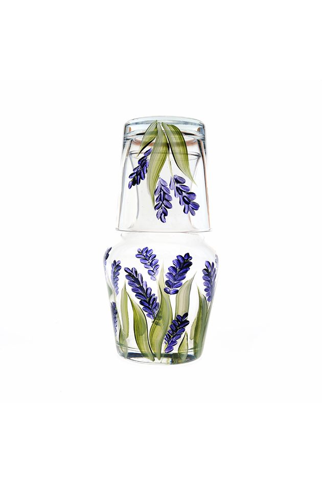 Violet Lavender Carafe & Tumbler