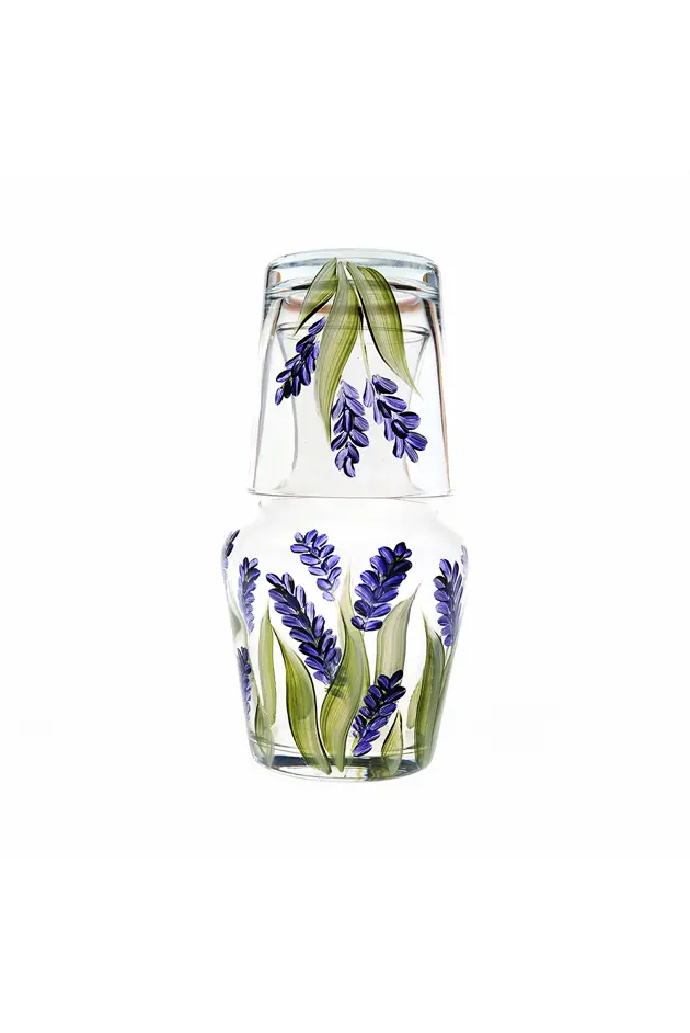 Violet Lavender Carafe & Tumbler Petra Palumbo